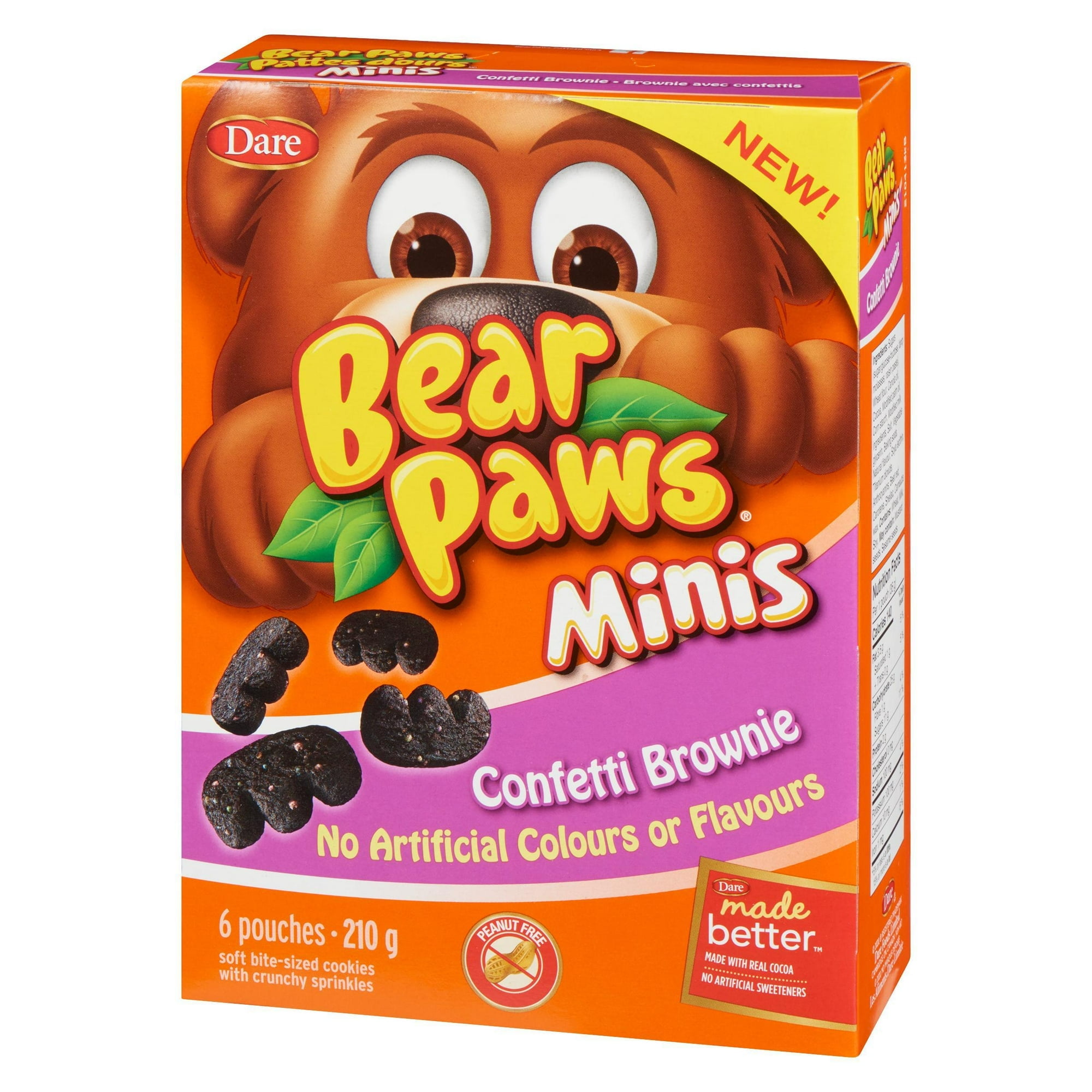 Bear Paws Minis Confetti Brownie Cookies