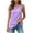 02-Purple, variant on Ecqkame Tank Tops for Women Solid Color Round Neck Tiered Ruffle Sleeveless Shirts Summer Lightweight Daily Versatile Blouses Purple M