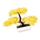 thumbnail image 3 of Árbol bonsái artificial, plantas artificiales, plantas en maceta, adornos, plantas falsas Amarillo, 3 of 7