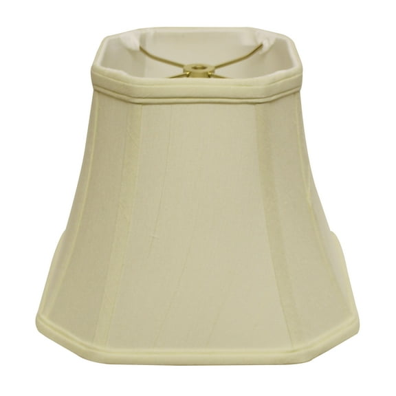 Table Lamps Slant Cut Corner Square Bell Softback Lampshade with Washer Fitter, Egg,Floor Lamps