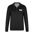 thumbnail image 4 of Donemore Men Printed Hoodie Pullover Sport Half-Zip Long Sleeve Stand-up Collar Blouse, 4 of 4