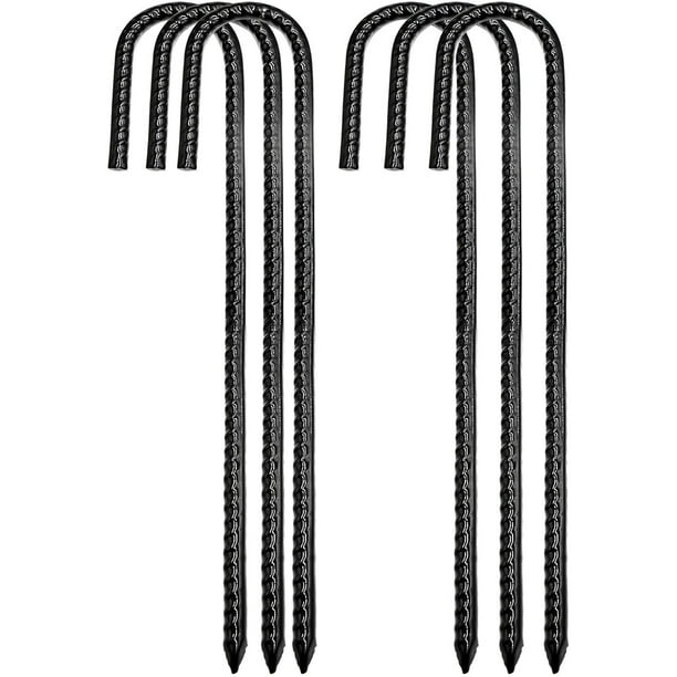 Ground Rebar Stakes Ground Anchors Tent Stakes J Hook Garden Heavy