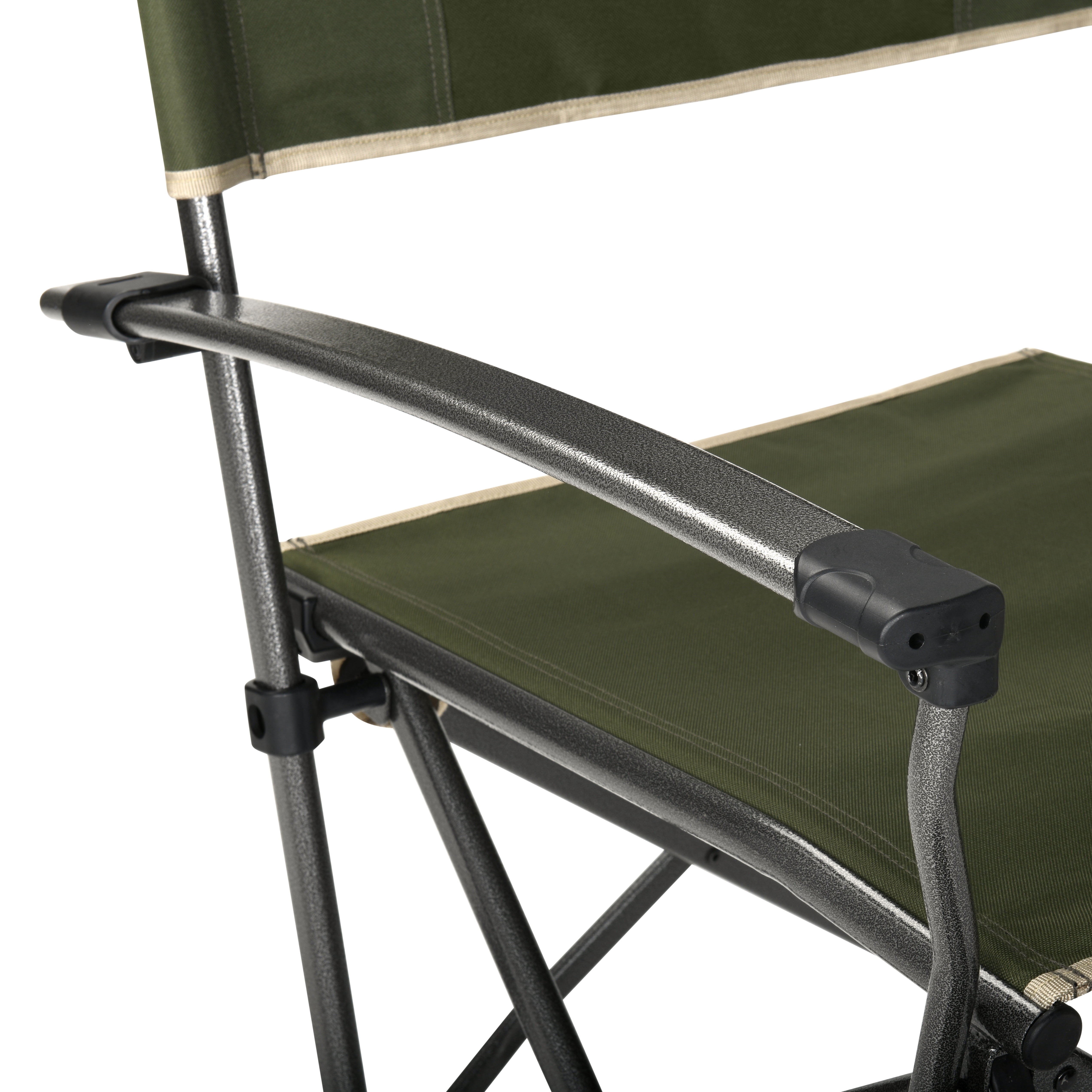 Slumberjack Lone Mesa Quad Folding Director's Chair, with Beverage Holder