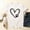 #0204-White, variant on Puyaiuu Dog Mom Shirts for Women Dog Lover Tshirts Cute Paw Love Heart Print Tee Tops Gift