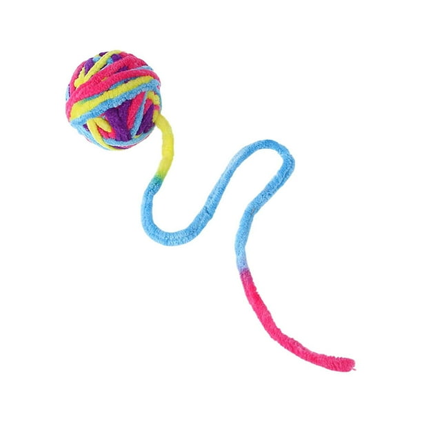 Juguete interactivo para gatos con cuerdas y hilo para jugar y hacer ejercicio en interiores
