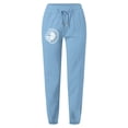 thumbnail image 3 of Womens Cargo Pants With Pockets Minimalist Spring Summer Solid Color With Printed Pockets Drawstring Home Pants Summer Pants Women Trendy 2025 Sky Blue XL, 3 of 3