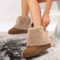 thumbnail image 6 of Viluyesy Womens Winter Snow Boots Warm Fuzzy Fleece Lined Comfortable Non Slip Outdoor Walking Shoes Brown Size 8.5, 6 of 9