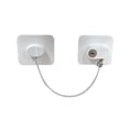 thumbnail image 1 of Cerradura de seguridad Universal para niños, cerradura de puerta de aleación de aluminio para niños con cilindro de bloqueo, dispositivo de protección flexible para niños de ajuste firme, 1 of 8