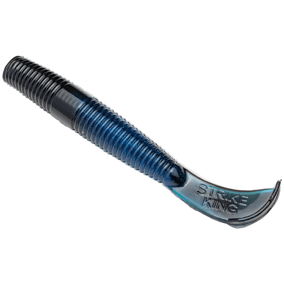 Strike King Rage Ned Cut-R Worm Soft Bait Fishing Lures for Bass with Ned Rig Heads, 5 Count