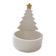 thumbnail image 1 of Portavelas navideño de cerámica pequeño para velas de té Estrella dorada, 1 of 9