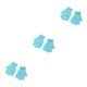 thumbnail image 5 of Sonducket 1 par de guantes de punto con medio dedo, mitones elásticos sin dedos, portátiles, para ciclismo de carretera, cálidos, para mujeres Type1 NO1, 5 of 6