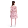 thumbnail image 2 of Kensie Girl Sleeveless Printed Soft Mesh Mauve Dress, Sizes 4-16, 2 of 6