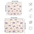 thumbnail image 3 of Dish Drying Mat Kitchen Pad Large Counter Absorbent Dish Mats Drainer Pastel Lavender Bows, 3 of 8