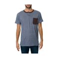 thumbnail image 1 of Fourstar Clothing The Ishod SS Crew Camiseta gráfica para hombre, azul, pequeña, 1 of 1