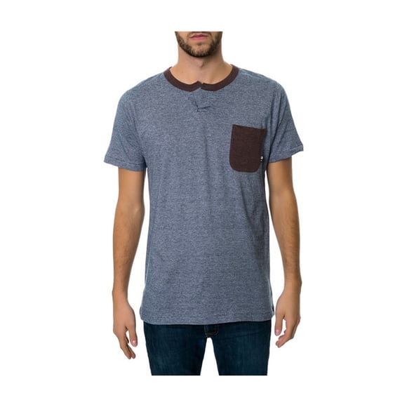 Fourstar Clothing The Ishod SS Crew Camiseta gráfica para hombre, azul, pequeña