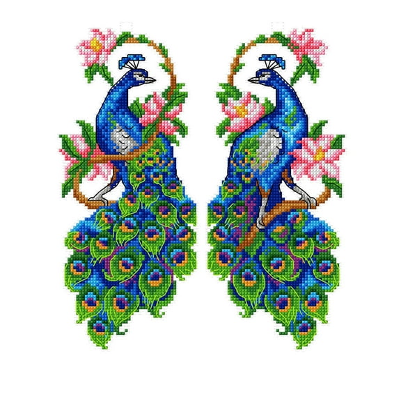 Peacocks 143CS Counted Cross-Stitch Kit