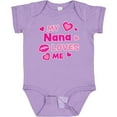thumbnail image 3 of Inktastic Valentine's Day My Nana Loves Me Hearts and Lips Boys or Girls Baby Bodysuit, 3 of 5