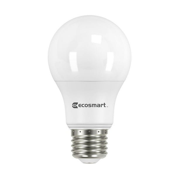 4 Focos Led A19 Ecosmart Luz Cálida 8.5W