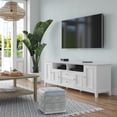 thumbnail image 2 of Amherst 72 inch Wide Solid Wood Transitional TV Stand in White, 2 of 9