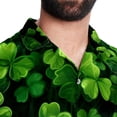 thumbnail image 5 of Saint Patrick's Day Men's Short Sleeve Poplin Shirt, Casual Printed Button Down Top for Summer Beach, Spread Collar Unisex Beach Shirt, 5 of 6