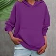 thumbnail image 5 of BODOAO Hoodies for Women Oversized Sweatshirts Fall Fashion Outfits 2025 Casual Sweaters Tops Fleece Cute Workout Sweatshirts Oversized Hoodies Fleece Sweatshirts Pullover Winter Clothes Purple M, 5 of 7