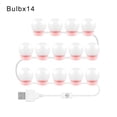 thumbnail image 1 of LED Makeup Mirror Light Full Backlit Mirror USB Table Mirror with Light 6 10 14Bulbs Lights ,Widely Use, 1 of 6