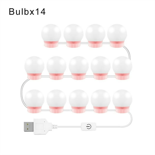 LED Makeup Mirror Light Full Backlit Mirror USB Table Mirror with Light 6 10 14Bulbs Lights ,Widely Use