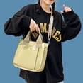 thumbnail image 4 of Bolso de mano para mujer, pequeño, de moda, mini, de lona, cruzado, color negro, verde militar y caqui, 4 of 5