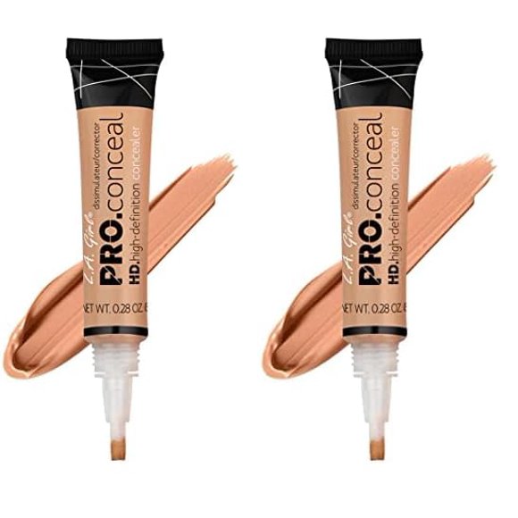 Concealer L.A. Girl Pro Conceal HD Nude, 8 ml (paquete de 2)