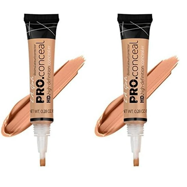 Concealer L.A. Girl Pro Conceal HD Nude, 8 ml (paquete de 2)