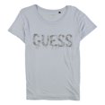 thumbnail image 2 of GUESS Playera Embellecida con Logo de Cuentas para Mujer, Azul, Small Guess Camiseta adornada, 2 of 2