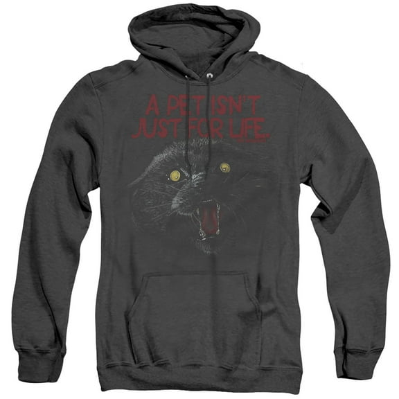 Pet Sematary I Survived Adult Heather Hoodie Sweatshirt Black