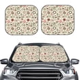 thumbnail image 2 of Daiia Squirrel In The Forest 2PCS Car Windshield Sun Shade, Foldable Sun Shield for Car Front Window, Auto Sun Blocker Visor Protector Universal for Truck SUV Pickup-Large, 2 of 7