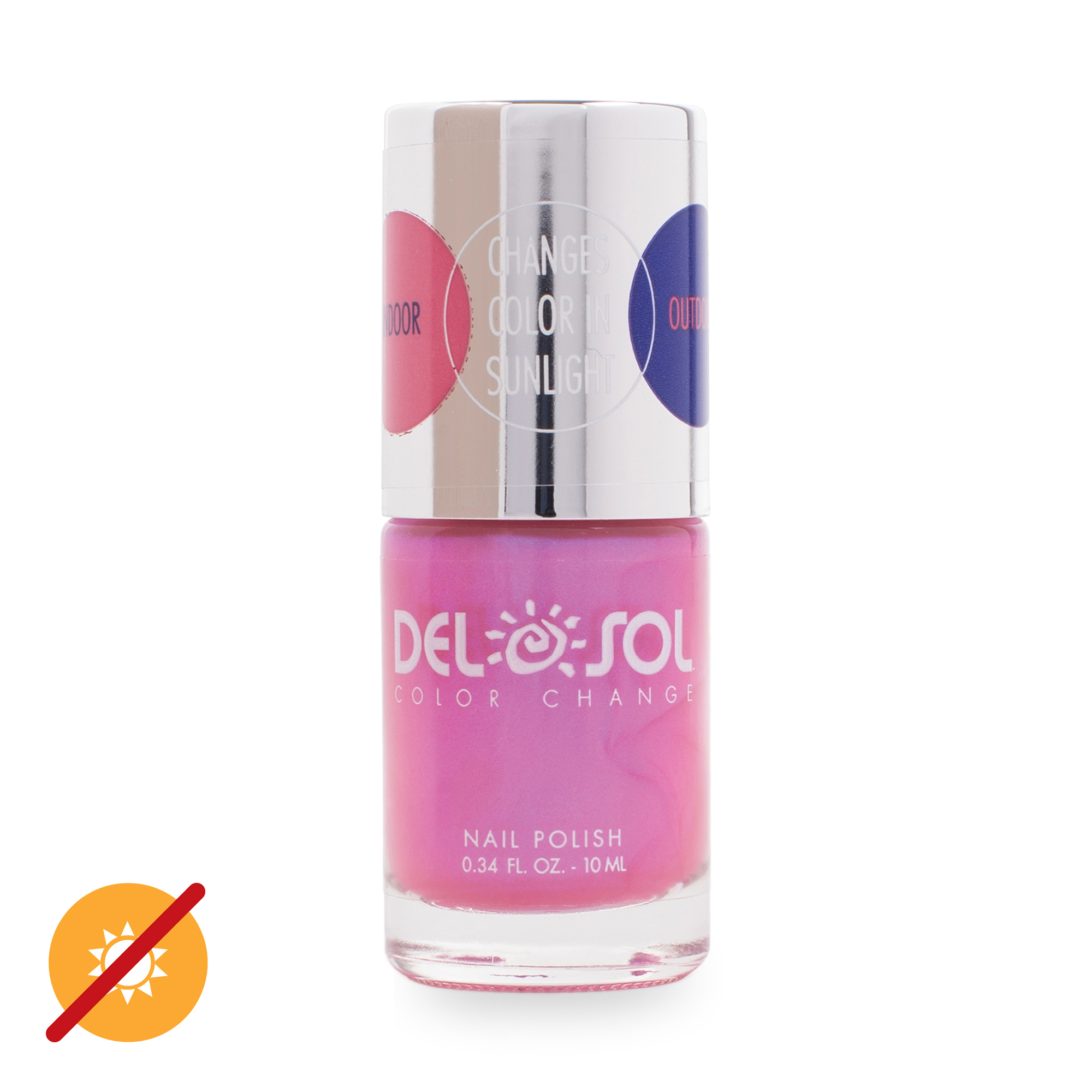 Color-Changing Nail Polish - Senior Prom by DelSol for Women - 0.34 oz Nail Polish
