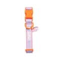 thumbnail image 4 of Oodles Smiley Charm Striped Polyester Fashion Dog Collar, Purple, Small, 4 of 9