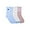 Blue, Ivory and Pink, variant on Cloudco Care Bears Women's' 3-Pack Crew Socks, Shoe Size 4-10