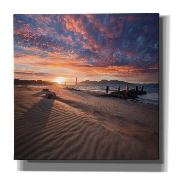 Epic Graffiti 'Composed' by Ann Gordon, Giclee Canvas Wall Art, 18"x18"