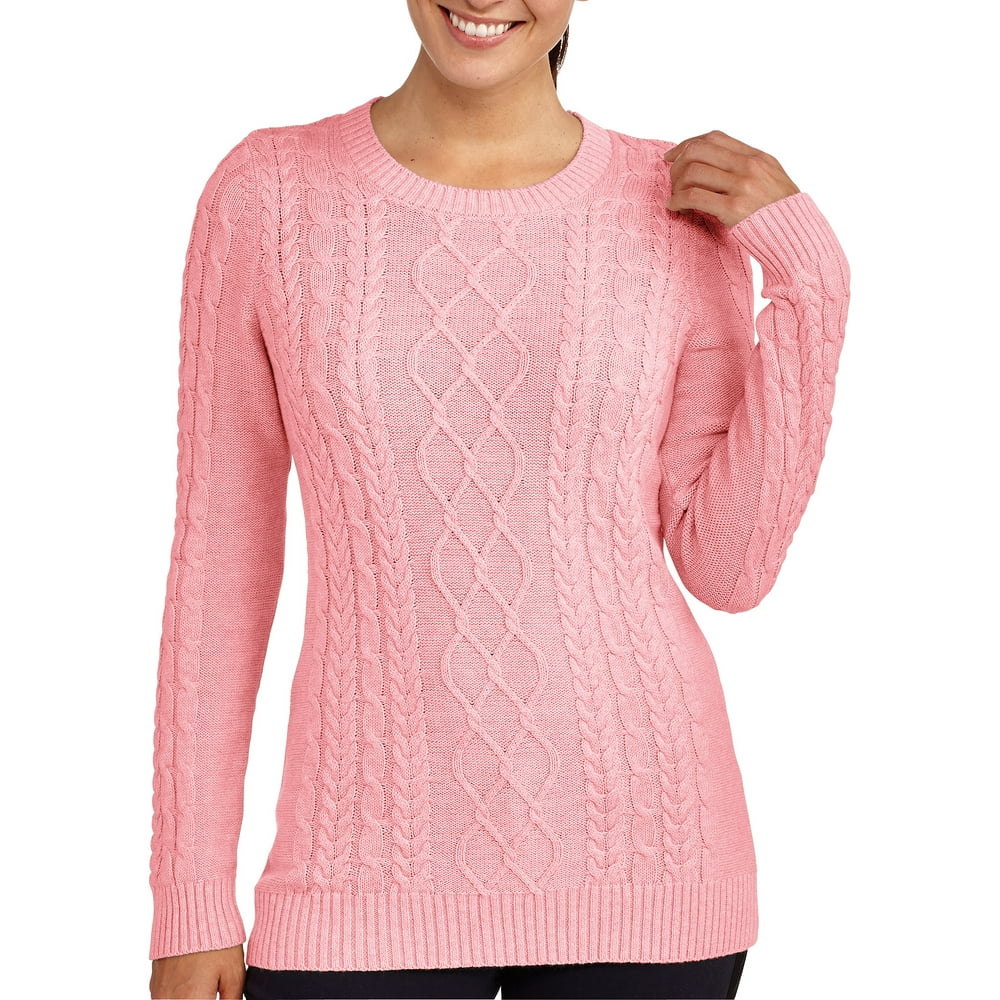 Faded Glory - Womens Cable Knit Sweater - Walmart.com - Walmart.com