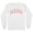 White, variant on Pink Arched Mama Long Sleeve Shirt Unisex Large White