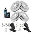 thumbnail image 2 of TRQ Semi-Metallic Brake Pad & Coated Rotor Front Rear Kit w/Fluids for GMC Chevy BKA23309 Fits select: 2009-2017 CHEVROLET TRAVERSE, 2007-2016 GMC ACADIA, 2 of 6