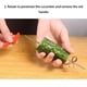 thumbnail image 2 of Bewildely Cortador en de verduras de acero inoxidable, mango portátil, reutilizable, antioxidante, para el hogar, cocina, pepino, herramienta para Cocina y Comedor Bewildely HA084223-01, 2 of 6