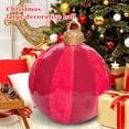 thumbnail image 2 of Bola inflable a prueba de agua de Navidad Patio de Navidad Decoración de camino Sala de estar Adorno de Año Nuevo Juguetes Suministros para fiestas 60 cm Rayas rojas Inevent HA010309-06, 2 of 7