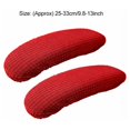 thumbnail image 4 of 1 par de fundas para reposabrazos de silla de oficina de poliéster, extraíbles, elásticas, lavables, impermeables, cojines para reposabrazos extraíbles (café oscuro), 4 of 5