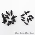 thumbnail image 2 of Secure Your Fender Bumper Fairing Trim with 20 Pcs Black Fastener Clips, 2 of 2
