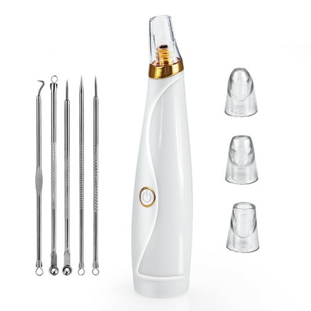 Blackhead Remover Pore Vacuum Pimple Extractor with Curved Blackhead Needle Kit Acne Removal Kit