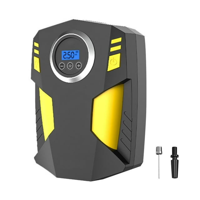 TFixolPortable Air Compressor Tire Inflator,12V DC Car Tire Pump with LED Light for Car Tires, Bicycles and Other Inflatables