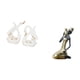 thumbnail image 5 of Estatuas de cisnes,Estatua de cisne de cerámica Escultura de mesa de cisne Elegante,Estatua de la dama,Estatua de dama tribal africana,artesanías de cafetería hechas a mano,Adorno de resina, 5 of 8