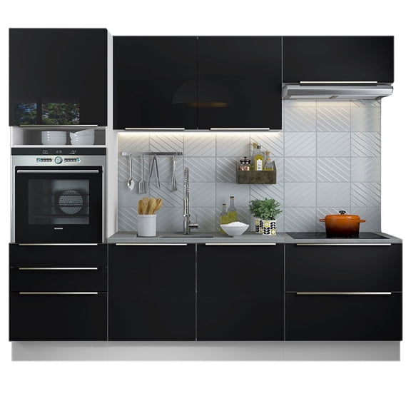 Cocina Integral Completa Modular Madesa Lux 260cm BN 01