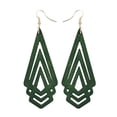 thumbnail image 3 of 3pairs Hollow Triangle Jewelry, Metal Color:Green Brown, 3 of 5