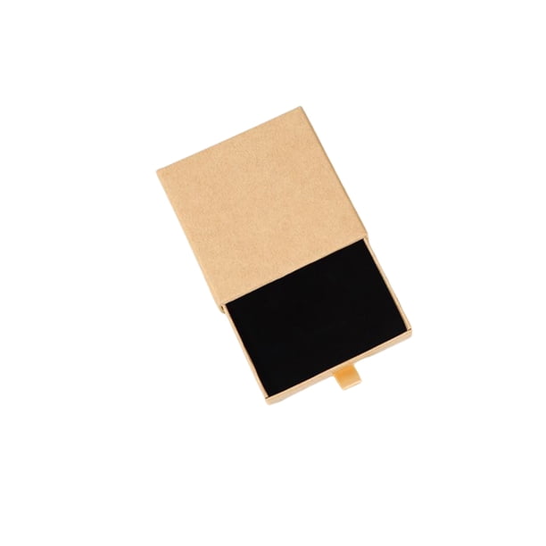 Yuarrent Joyero de cartón portátil de Color sólido a prueba de golpes reemplazo oreja Stud collar anillo colgante caja de almacenamiento Almacenamiento y organización del hogar Cuero 6x6x1.7cm Yuarrent HA075597-30
